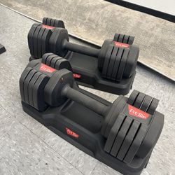 Adjustable Dumbbell Set - 15-55lbs