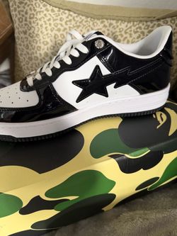 BAPE Bapesta Low-Top Sneakers Black White