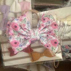 Box of baby girl headbands