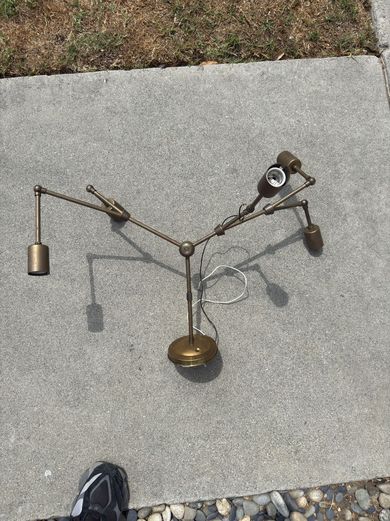 Handmade Brass Articulating Light Pendant Fixture