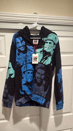 Asaali Jean Company Graphic Zip-Up Hoodie