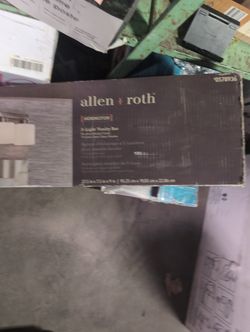 Allen Plus Roth Merrington Five Light Vanity Bar Brushed Nickel Finish For Bathroom