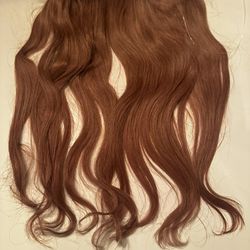 #6H Human Hair Halo Extension 16”