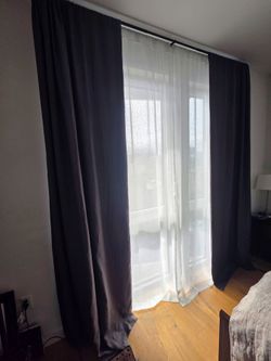 Dark Gray Blackout Curtains