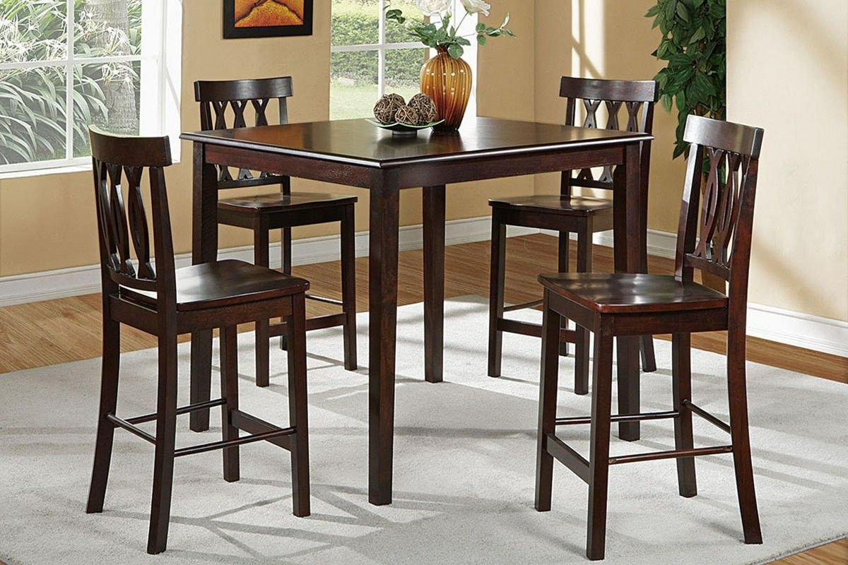 5 PIECE COUNTER HEIGHT DINING TABLE SET