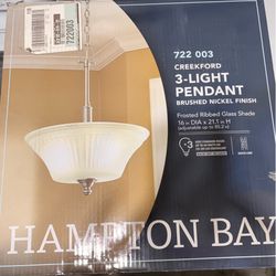 Hampton Bay 3 Light Pendant Light