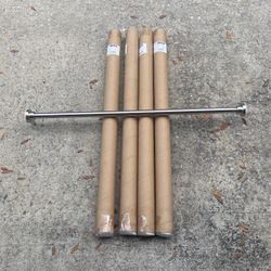 Brush, Nickel Shower Curtain Rod New 33 To 55 Inches Long