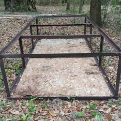 Welded angle iron steel frame