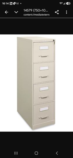 HON 4-Drawer Filing Cabinet with Filing Frames