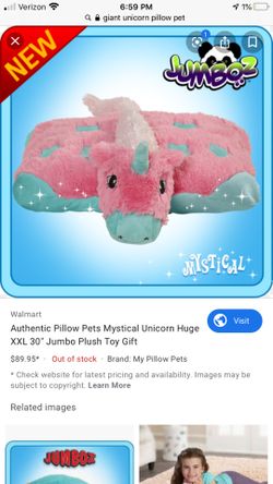 $20 great condition giant pillow pet unicorn