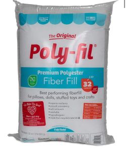 4.8 4.8 out of 5 stars (50,870) Poly-Fil Fairfield Original Fiber Fill Stuffing, Premium Polyester, 32 oz. Machine Washable, Smooth Consistency, for T