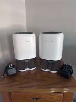 Set of 2 Portable Mini Dehumidifiers