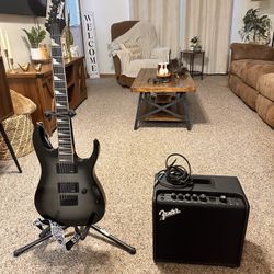 Gio Ibanez Electric Guitar And Amp Fender 