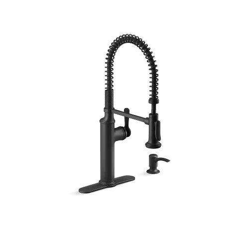 Sous Pro-Style Single Handle Pull Down Sprayer Kitchen Faucet in Matte Black FOR ONLY $180 FIRM ON PRICE , BY KOHLER