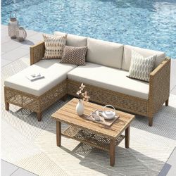 Perfect L-Shaped Outdoor Sofa Set