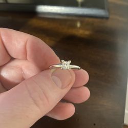 1/2 Carat Princess Cut Diamond Ring 