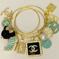 Teal & Black Super Stack Bangle Set