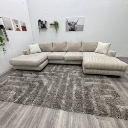 Cream Sectional Couch - Free Delivery 