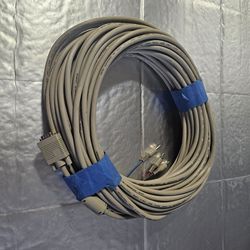 VGA To RCA/RGB Component Cable 100ft
