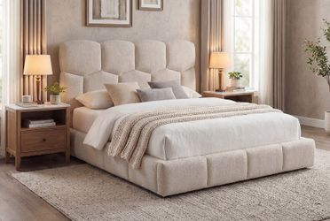 Gorgeous queen size bed and mattress included
