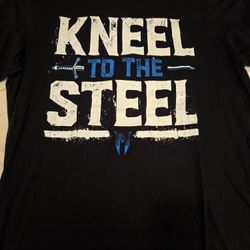 Kneel To The Steel Wrestling Shirt Men's Large