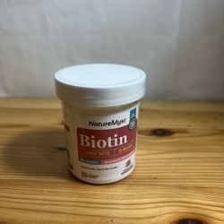 NatureMyst Biotin 10000 mcg, High Potency, Biologically Active, Cold-Pressed Coconut Oil for Maximum Absorption, No Gelatin, Hair, Nails, Skin, 60 Veg