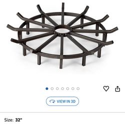 32" Wagon Wheel Fire Grate,