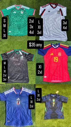 Soccer jerseys