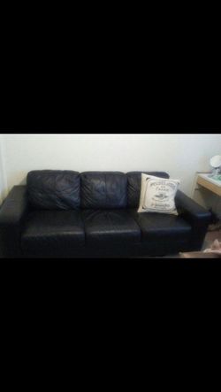 Real leather couch