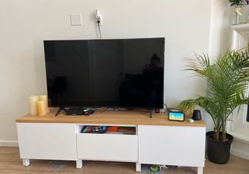 White tv stand