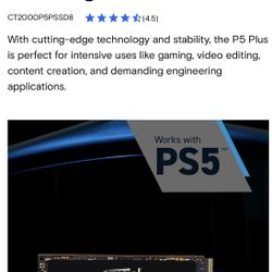 Crucial P5 Plus 2T SSD 