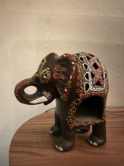 Elephant Candle Holder Decor