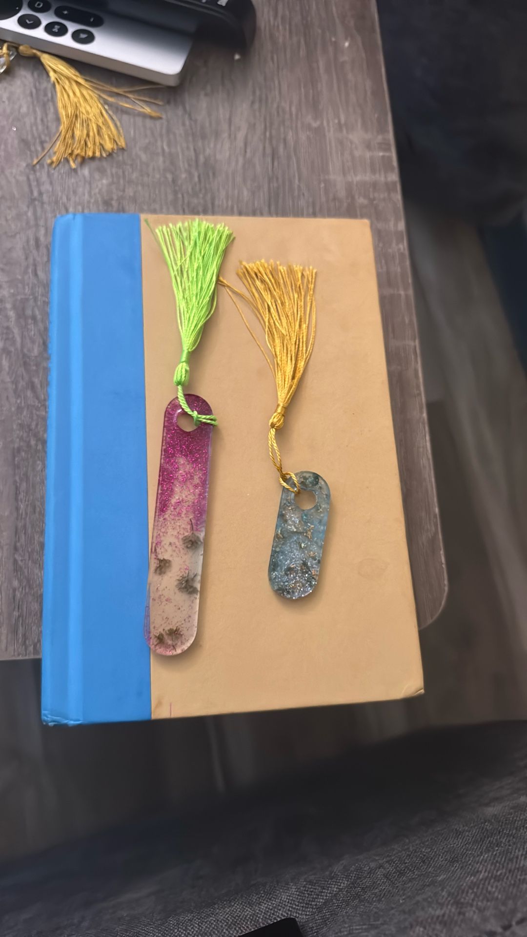 Homemade Epoxy Resin Bookmarks