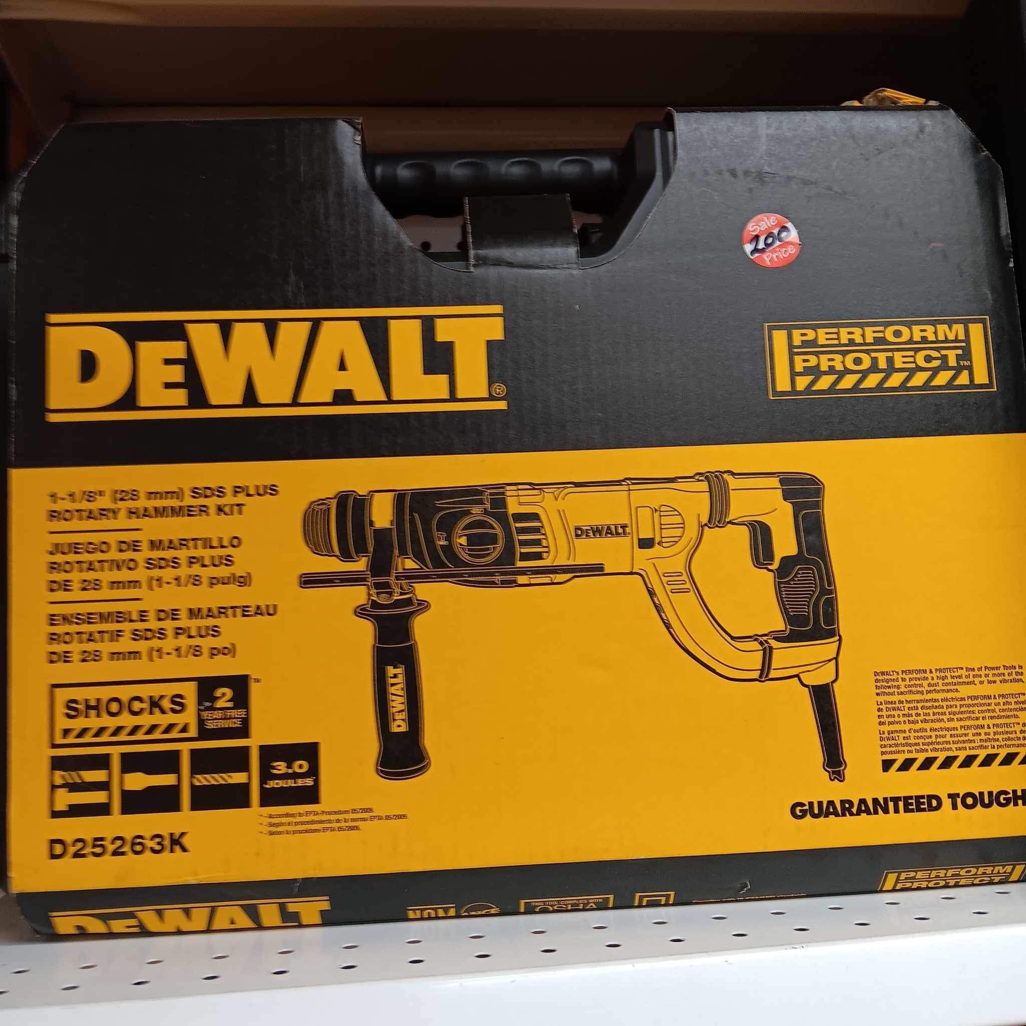 Dewalt New 1 1/8” Rotary Hammer