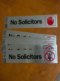 NO SOLICITATION STICKERS