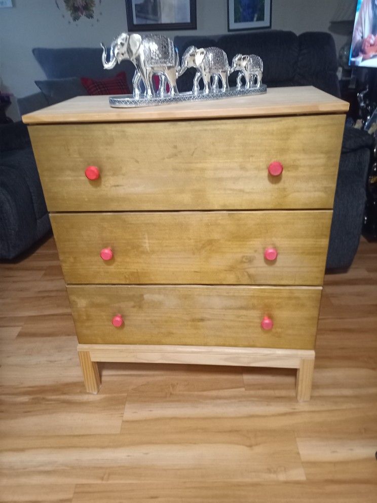 CHEST OF DRAWERS SOLID WOOD 