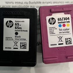 $10 New HP Instant Ink 65/304 Color And Black 