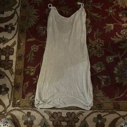 Tan Knit Bathing Suit Coverup 