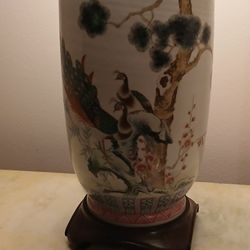 Oriental Porcelain Lamp 