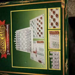 Board Game Set Glass
