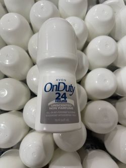 (Bulk available) CHEAP!! Avon On Duty 24 Hours Unscented Roll-On Antiperspirant Deodorant 75mL New