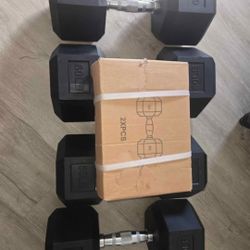 Rubber Dumbbells Set 