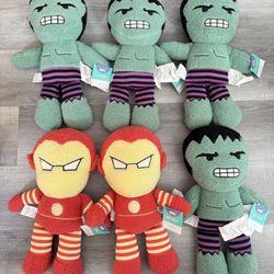 Hulk & Iron Man Decorative Pillow/Plush (21” H)