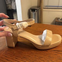 Platform Heels for Women Size 7.0 Nude