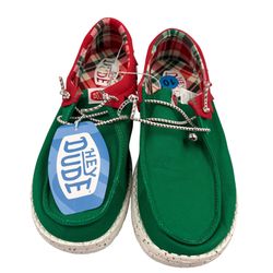 NEW Hey Dude Holiday Elf shoes Women’s 10 Slip on Red & Green  NWT