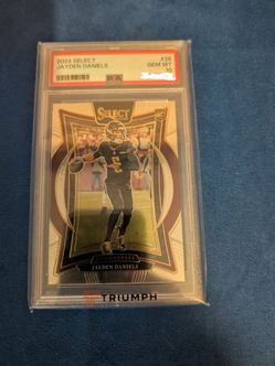 JAYDEN DANIELS 2024 PANINI SELECT CONCOURSE ROOKIE RC #26 PSA 10
