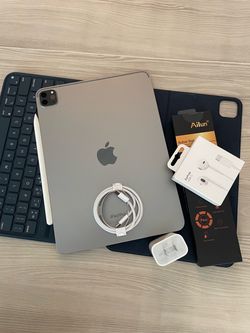 Apple IPad Pro 11” 4th Generation (2022 Model / M2 chip ) 128GB with Keyboard, pen & Accessories (256gb /512GB)