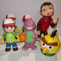Alcancias / Piggy Banks Handy Manny, Barney, Angry Birds And Curious George