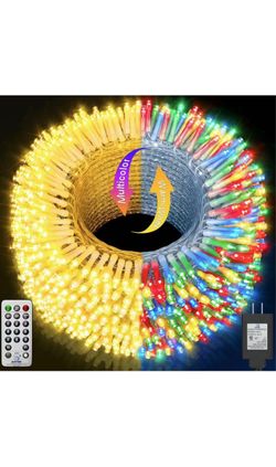 Outdoor Christmas String Lights, 1000 LEDs/403ft Plug in Fairy Light with Remote Control 8 Modes & Timer Waterproof for Home Garden Yard Xmas Wedding