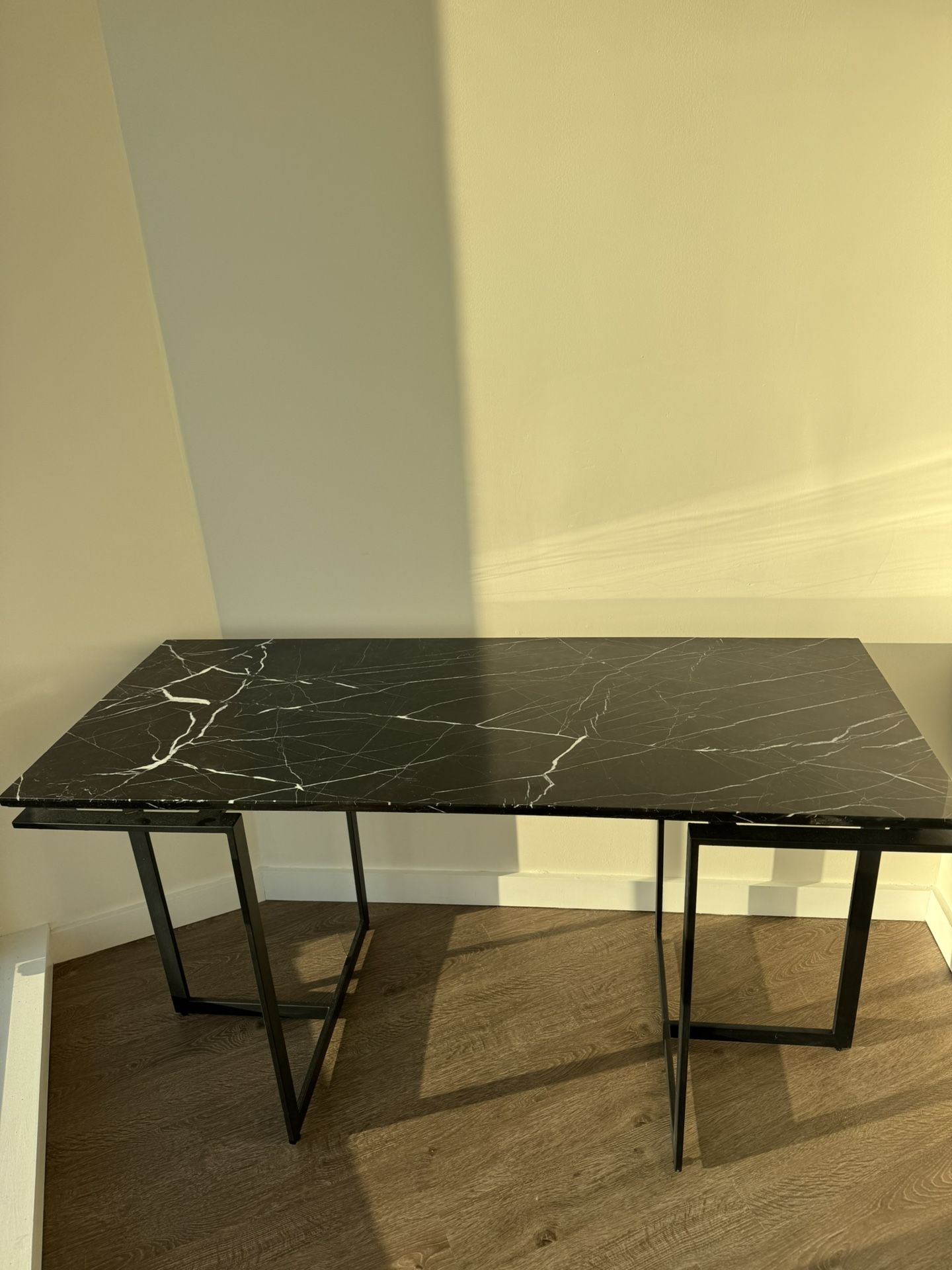 CB2 Real Black Marble Desk — $450 OBO